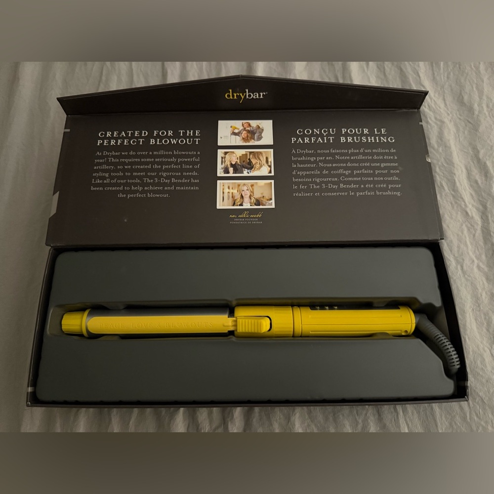 NEW Drybar The 3-Day Bender Digital Curling Iron 1”